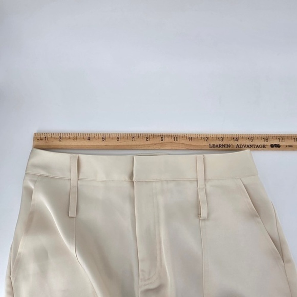 Noli Womens 6 Milan Cream Full Length Cargo Satin Pants Relaxed NY81510-CRM NWT - Picture 10 of 13